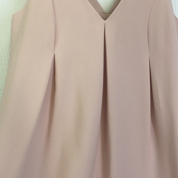BCBG Generation -  Pink Blush Sleeveless Shift VNeck Dress Size Small - Picture 6 of 15